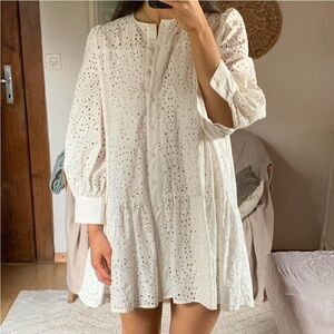 Zara Eyelet Dress